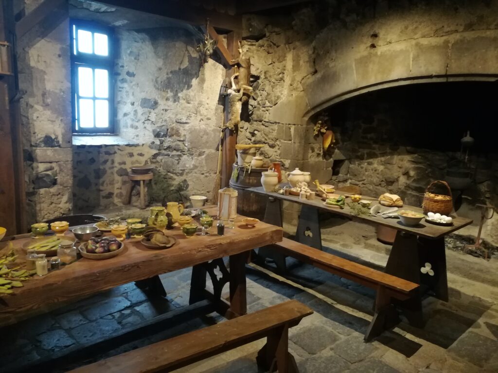 Küche in der Burg