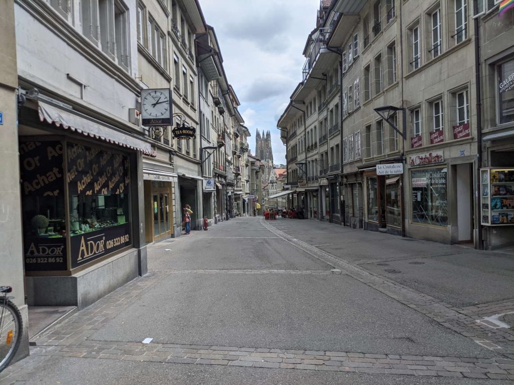 Fußgängerzone von Fribourg