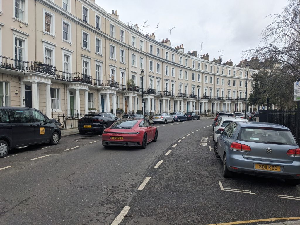 Kleine Straße in Notting Hill